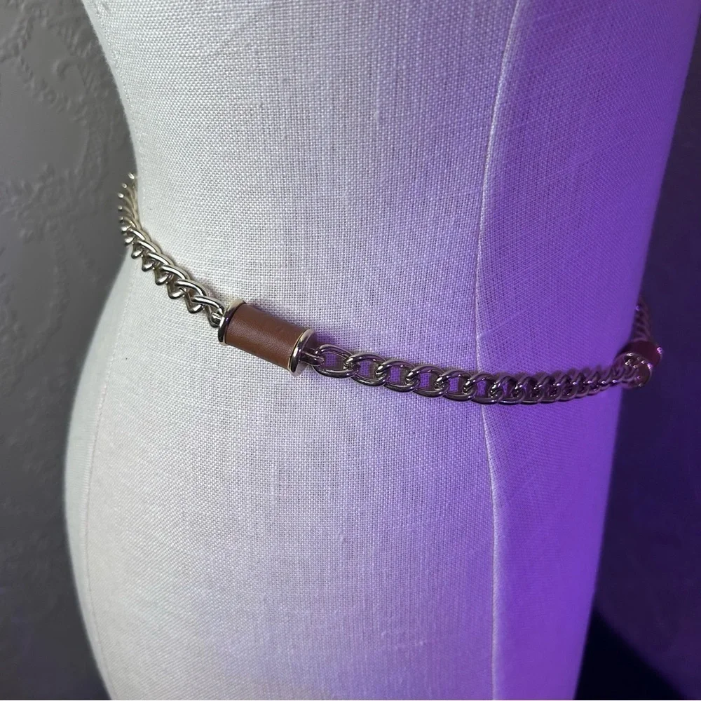 Elegant Chain Belt with Tassel Accent 39” long + tassel vintage